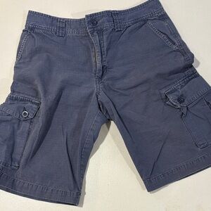 Men's Blue Cargo Shorts